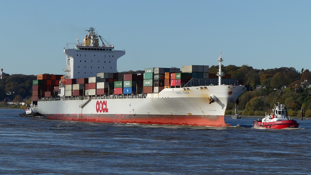 Containerschiff OOCL Kobe Containerschiff OOCL Kobe